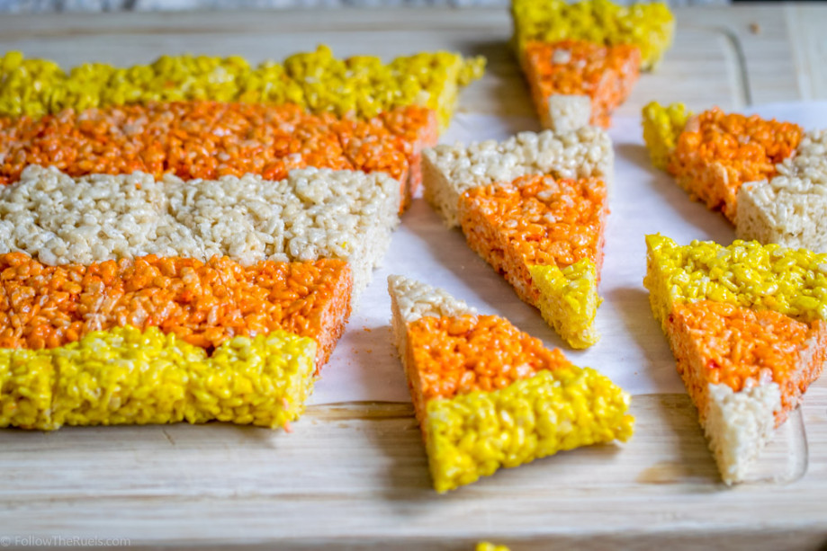 Candy Corn Rice Krispie Treats