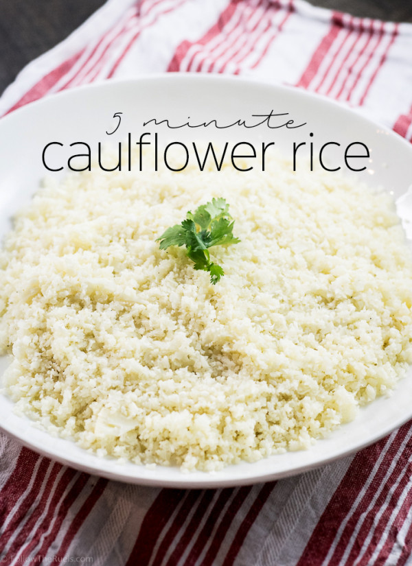 5 minute cauliflower rice | Follow the Ruels