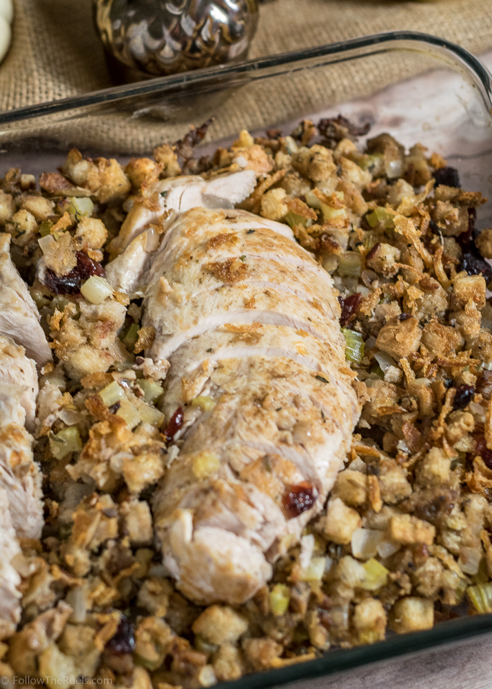 Cornbread Stuffing and Turkey Bake