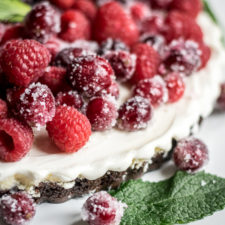 Winter Berry Cheesecake Tart