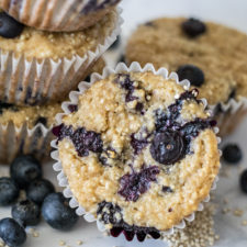 Blueberry Quinoa Muffins