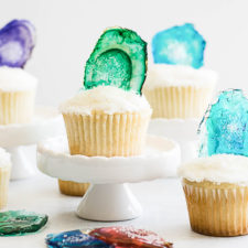 Candy Agate Cupcake Toppers
