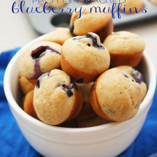 Mini Protein Blueberry Muffins