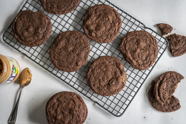 Chocolate Peanut Butter Cookies-5
