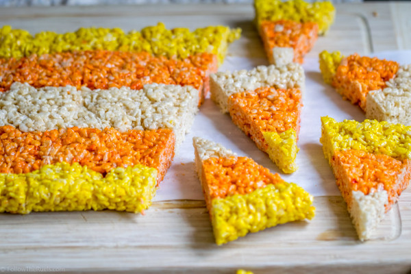 Candy Corn Rice Krispie Treats-4