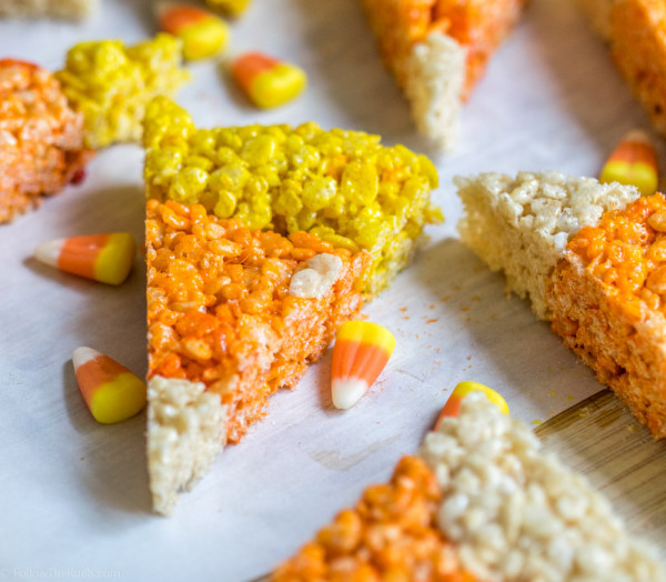 Candy Corn Rice Krispie Treats-5