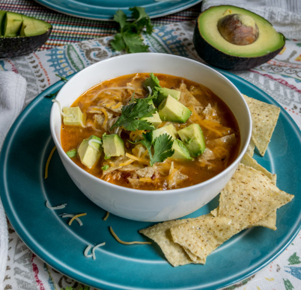 Cheesy Chicken Enchilada Soup