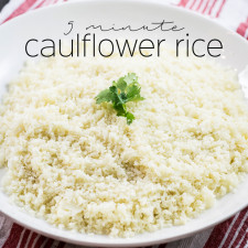 5 Minute Cauliflower Rice