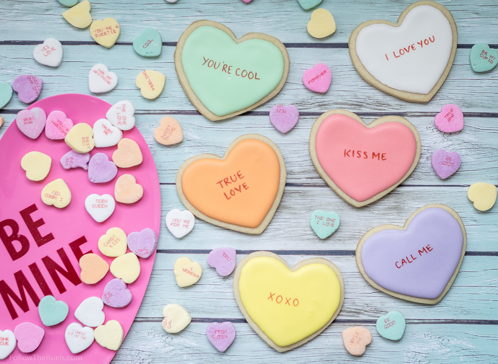 Conversation Heart Cookies-10