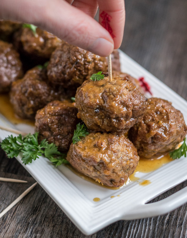 Glazed Cocktail Meatballs | Follow the Ruels