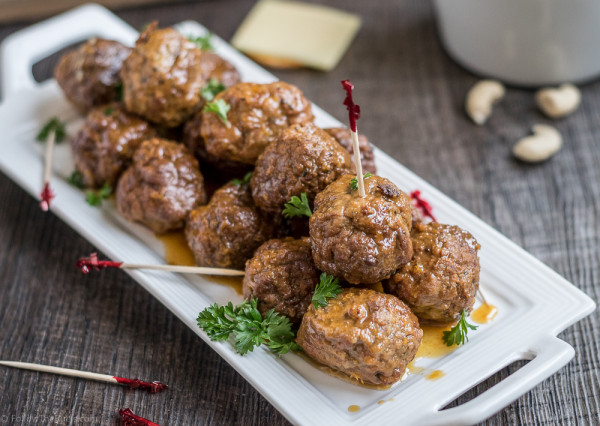 Glazed Cocktail Meatballs | Follow the Ruels