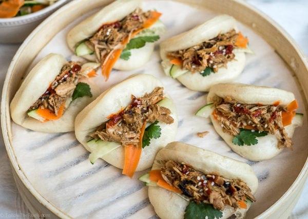 Chinese Pulled Pork Steamed Buns