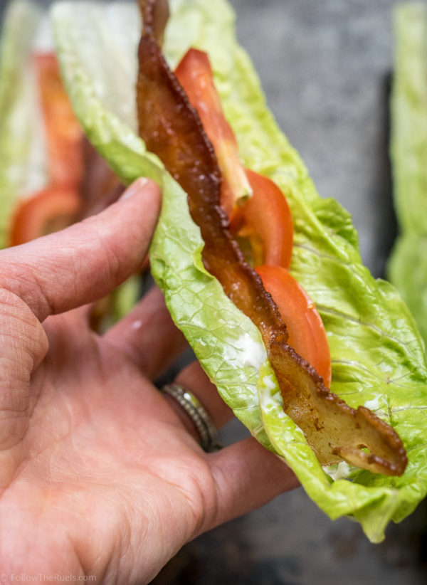 Paleo BLT Lettuce Wraps