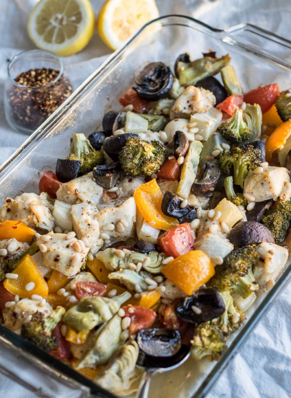 Healthy Mediterranean Chicken Bake