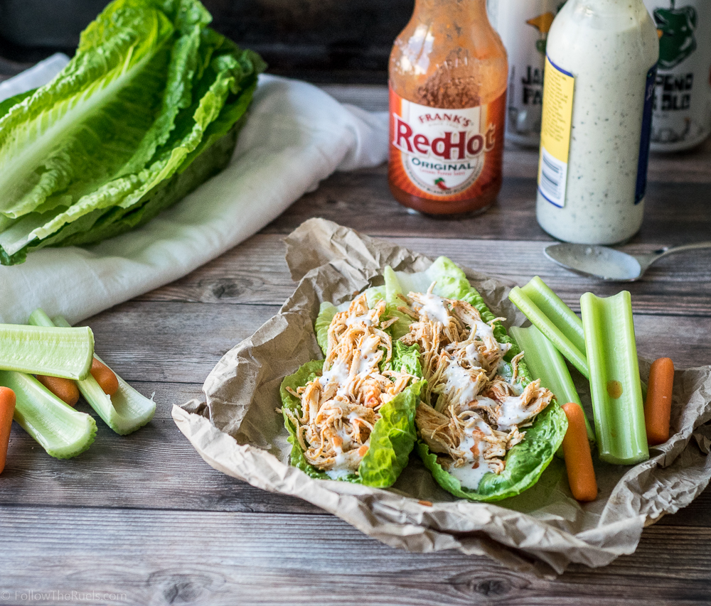 Buffalo Chicken Lettuce Wraps