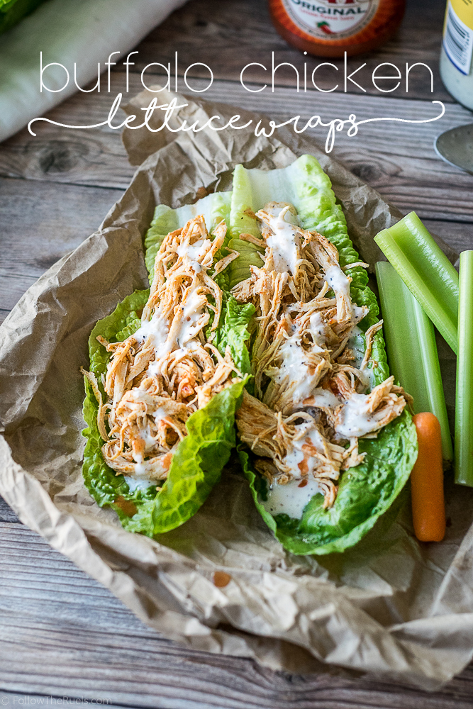 Spicy Buffalo Chicken Lettuce Wraps