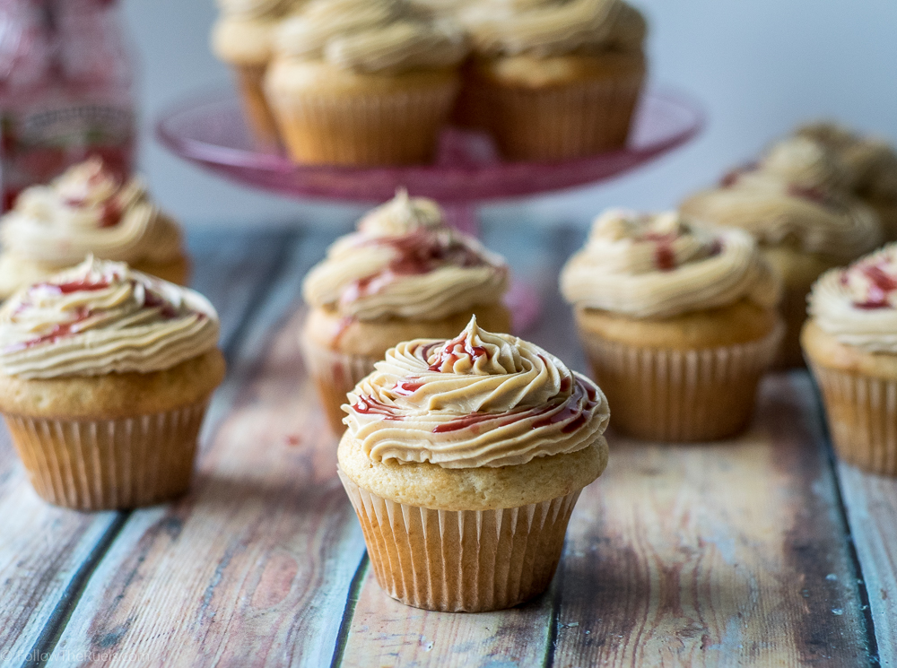 Peanut Butter and Jelly Cupcakes