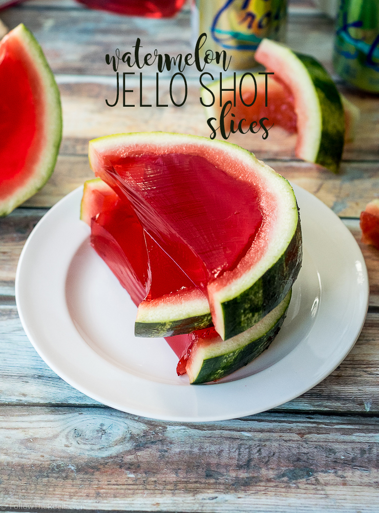 Watermelon Jello Shot Slices