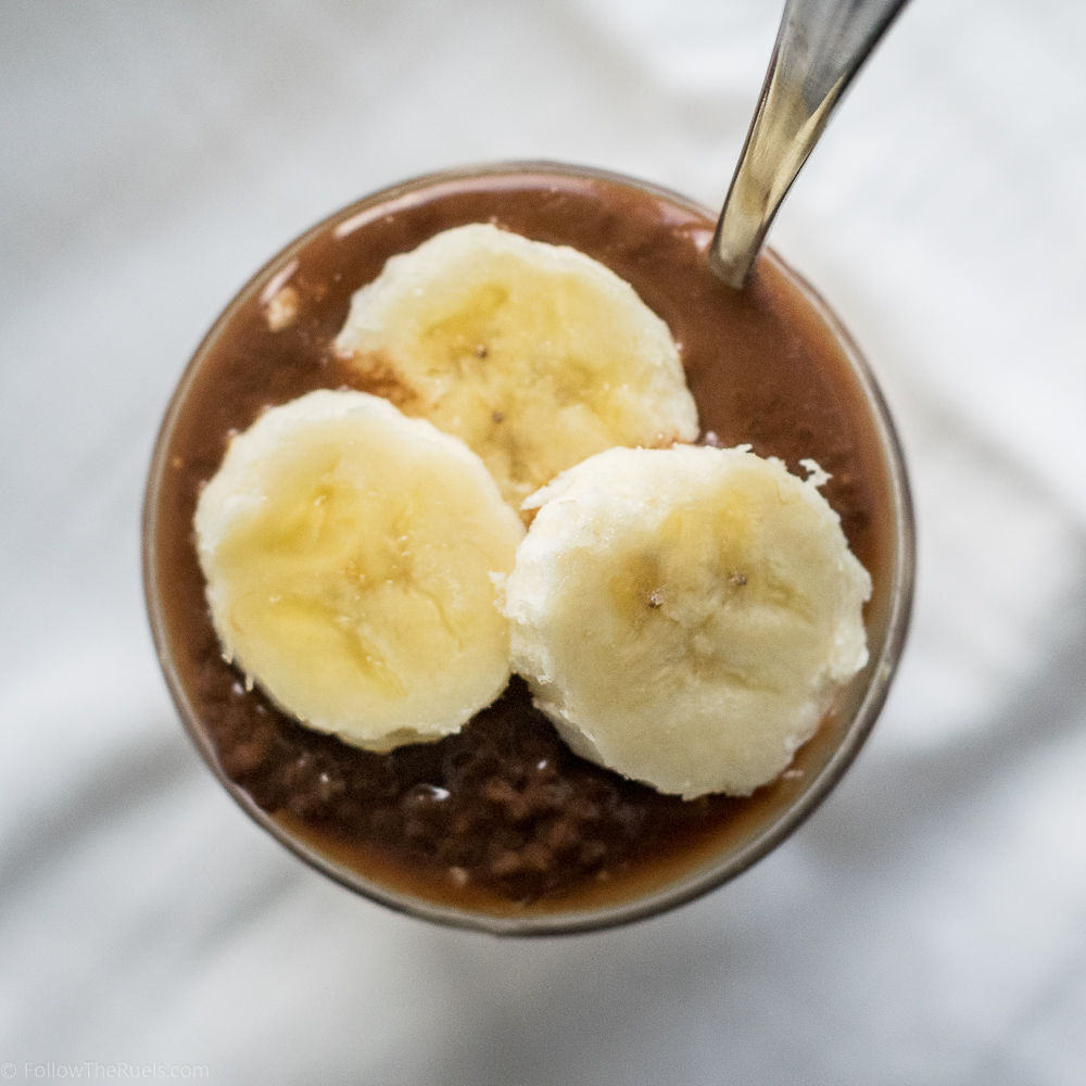 Peanut Butter Overnight Oats with Chocolate Chia Seed Pudding