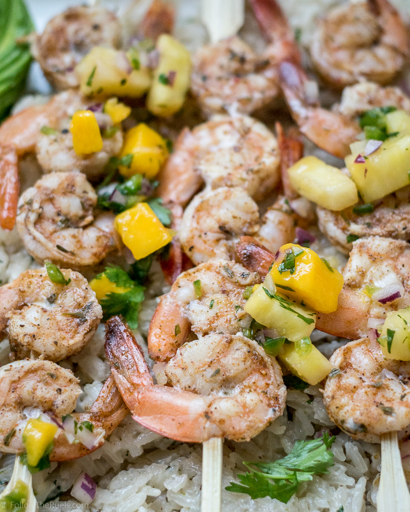 Jamaican Jerk Shrimp Skewers