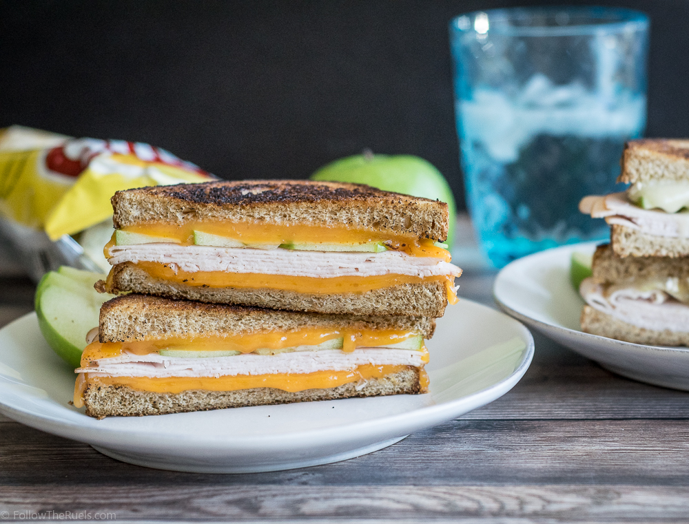 Turkey and Apple Grilled Cheese