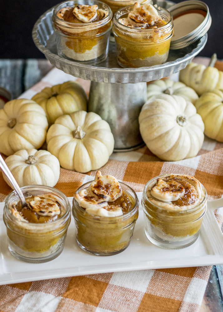 Mason Jar Pumpkin Pies