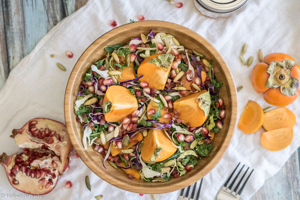 Persimmon and Pomegranate Salad