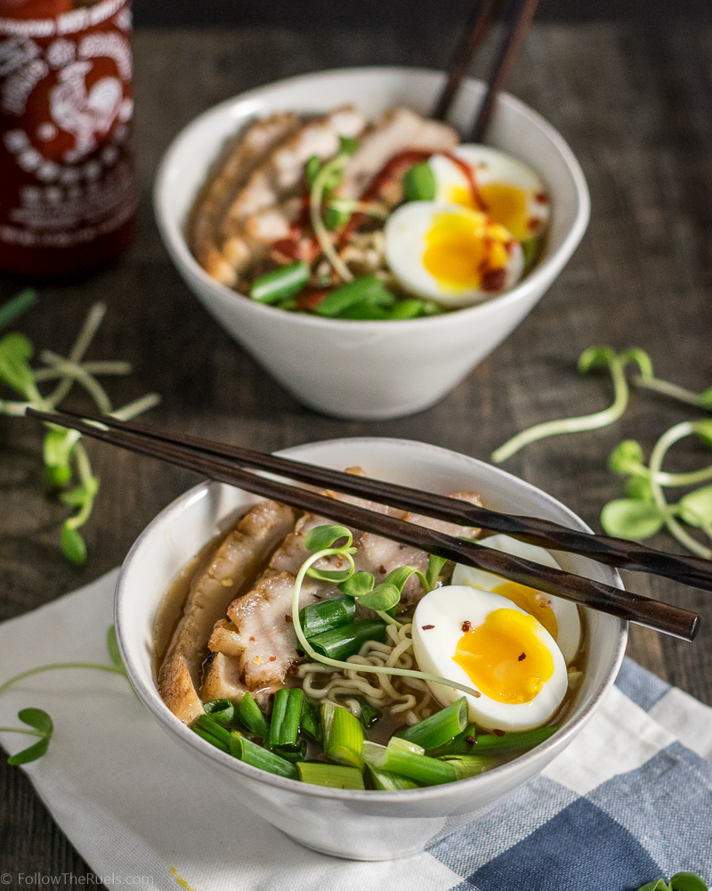 Homemade Pork Belly Ramen Bowl