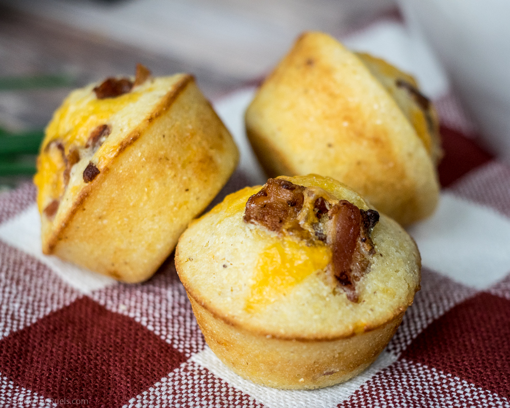 Cheddar Bacon Cornbread Muffins