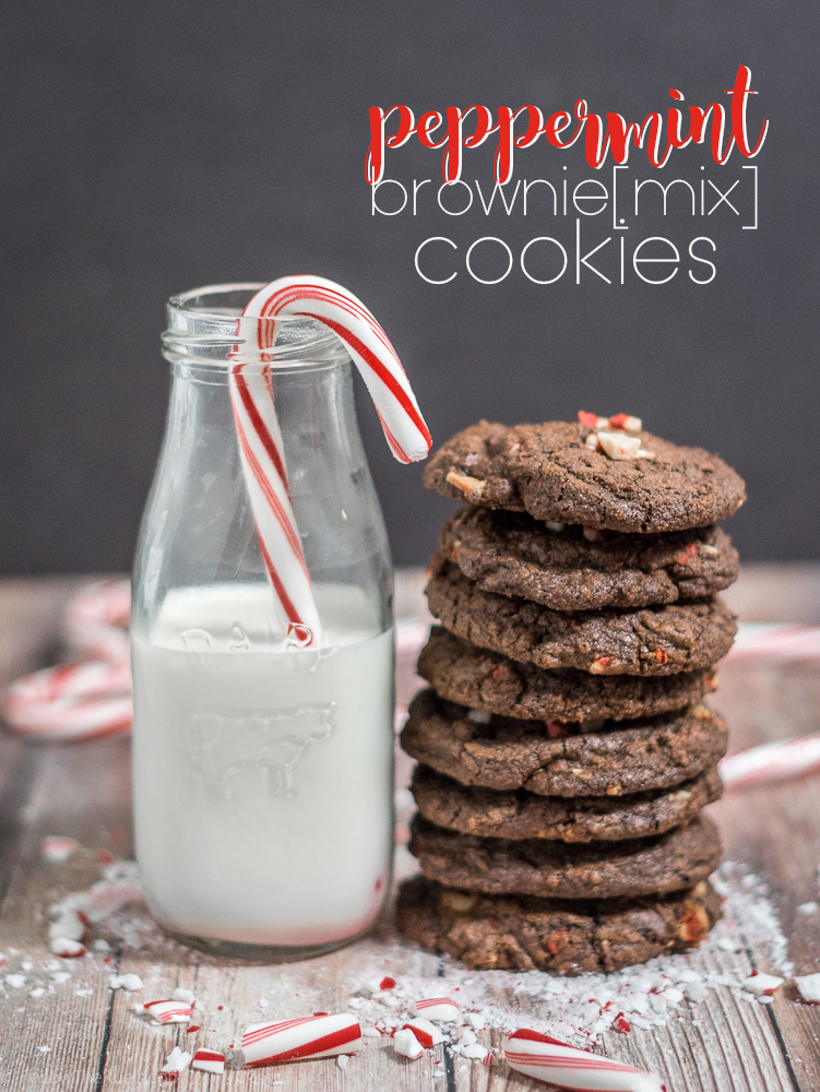 Peppermint Brownie Cookies