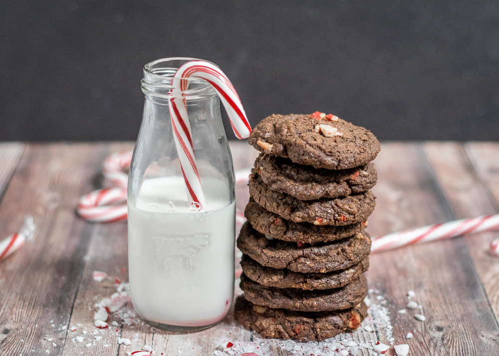 Peppermint Brownie Cookies