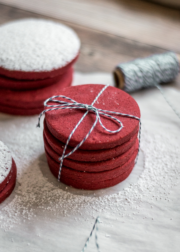 Red Velvet Sugar Cookies