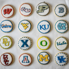 Sweet 16 College Logo Cookies