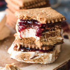 Peanut Butter and Jelly S’mores