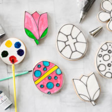 Easy Coloring Book Cookies for Easter