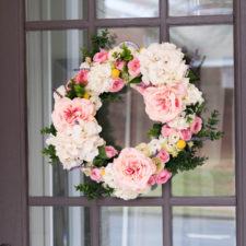 How to Make a Faux Flower Spring Wreath