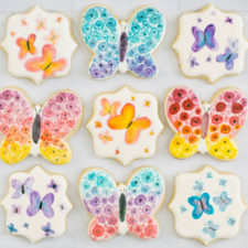 Watercolor Butterfly Cookies
