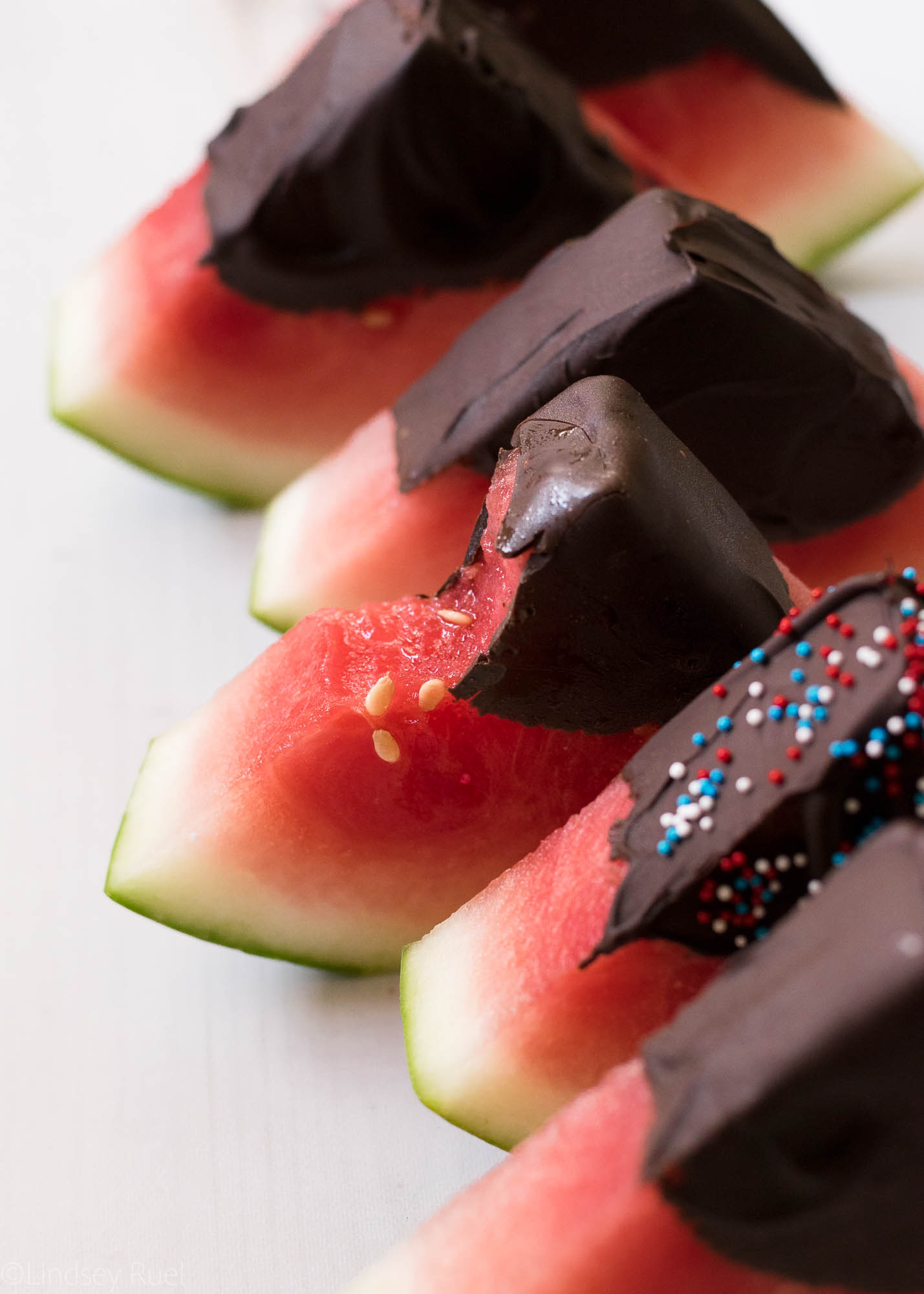 Chocolate Dipped Watermelon