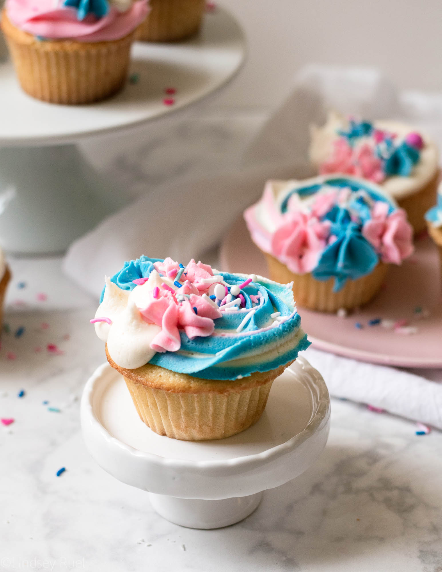 Gender Reveal Cupcakes