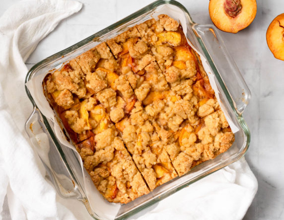 Peach Cobbler Bars